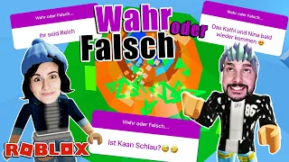 1 STUNDE PARKOUR TOWER! Wahr oder Falsch Fragen an Dania & Kaan! Neue Talkrunde! [Roblox Deutsch]