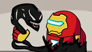 Ironman Turns to Venom in Among us Venom Season 2  - Avengers Animation Henry Stickmin