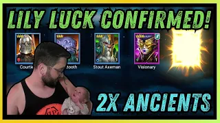 🍀 INSANE LUCK FIRST EVER LILY SUMMONS 🍀 2x Ancients Wixwell Fusion | RAID SHADOW LEGENDS