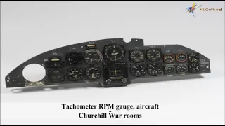 Tachometer RPM gauge, aircraft at The Churchill War rooms