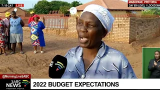 Budget 2022 |   Mabopane residents on their expectations from the 2022 Budget Speech