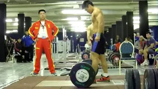 150kg Power Snatch Full Snatch at U77kg