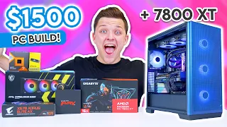 The BEST $1500 Gaming PC You Can Build Right Now! 😄 [RX 7800 XT & Ryzen 7 7700X]