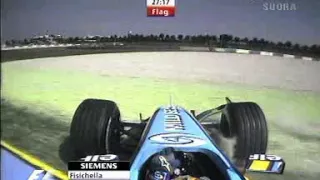 Sepang2005 Fp4 Fisichella Spins Onboard