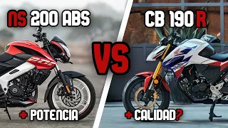 NS 200 ABS vs Honda CB190R  ¿Potencia vs Calidad?