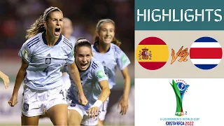 🇪🇸 Spain vs Costa Rica 🇨🇷 Women's World Cup U20 Championship Highlights | Group A