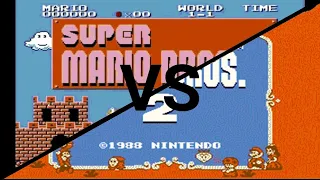 Super Mario Bros 2 Japan vs Super Mario Bros 2 USA/Europe