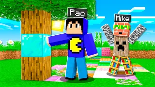 Minecraft MAS os BLOCOS que TOCAMOS vira ALEATÓRIO!