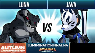 Luna vs Java - Elimination Final - Autumn Championship 2022 - 1v1 NA