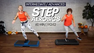 STEP WORKOUT // FULL HOUR STEP AEROBICS // INTERMEDIATE to ADVANCED #242