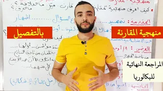 منهجية المقارنة بالتفصيل . جميع الشعب + مقالة تطبيقية . المراجعة النهائية في الفلسفة .📚