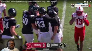JuJuReacts To #22 Colorado vs Nebraska Highlights | College Football Week 2