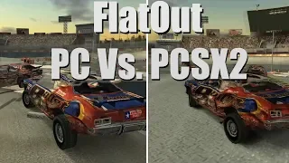 FlatOut - PC Vs. PCSX2 - (side by side)