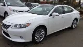 2015 Lexus ES 350 - Executive Package Walk Around Review in White - Edmonton, Alberta, Canada