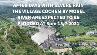 Flooding in Cochem, West Germany