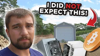 I Was NOT Expecting This... Crypto Mining Farm Build Update 🪨