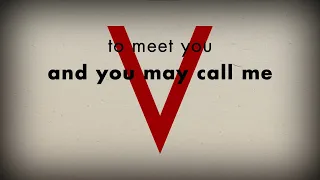 [After Effect] V speech Kinetic typography - from 'V for vendetta'