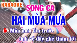 Hai Mùa Mưa Karaoke Song Ca Nhạc Sống - Phối Mới Dễ Hát - Nhật Nguyễn