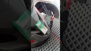 TENG test to detect vibration on scooter bike, attaching under the seat