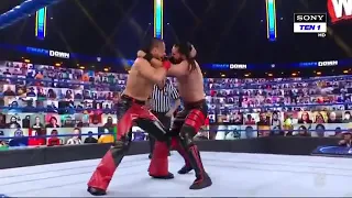 Seth Rollins VS Shinsuke Nakamura Cesaro Attack Seth Rollins 27th March 2021
