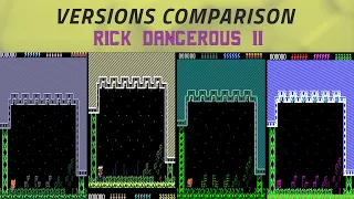 Rick Dangerous II -Versions Comparison- Amiga, Atari ST, MS-DOS, C64 and much more!