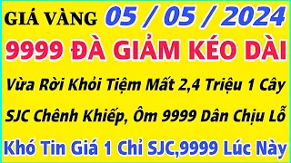 Giá vàng hôm nay 9999 ngày 5/5/2024 | GIÁ VÀNG MỚI NHẤT || Xem bảng giá vàng SJC 9999 24K 18K 10K