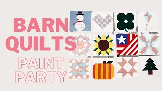 Barn quilts for your painting parties avtrboutique.com
