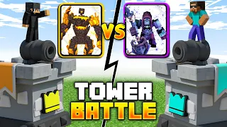 TOWER BATTLE: MOB COMPETITION in Minecraft