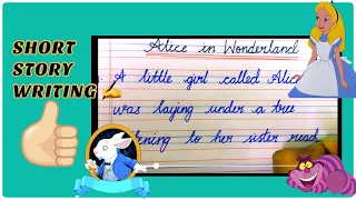 5 line story/ Alice in wonderland very short story /5 line story of Alice in wonderland