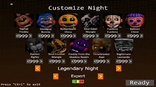 Five Nights At Freddy's Ultimate Edition 3: Legendary Night (11/999) Custom Night Challenge Complete