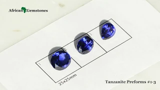 Tanzanite Preform Cut Gemstones
