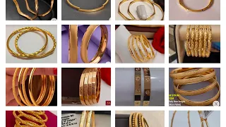 #latest#Gold#plain#bangles designs ... #@Thebestchannel6543