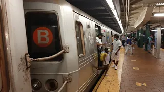 NYC Subway: R46 C train action at 125th street with B rollsign