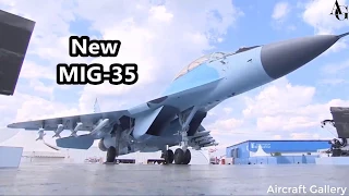 The New Russian Mig 35 During a Demonstration Flight at the MAKS