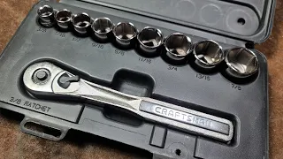 Nostalgic Review CraftsMan USA 3/8" Basic SAE Socket Set