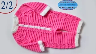 Комбинезон крючком. Мастер класс. 2/2 часть. Children's jumpsuit crocheted