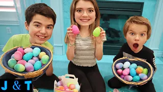 Surprise Easter Egg Hunt With Candy, Money And Punishments