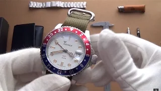 The Squale 30 ATMO Swiss Automatic Pan Am GMT Watch Review - #1545-PANAM