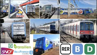 RER - B,D [4K] Compilation de Z20500 IDFM/Transilien | Euro Express