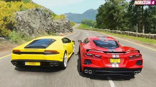 Forza Horizon 4 - Corvette C8 Stingray | Goliath Race Gameplay