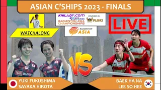 FUKUSHIMA/HIROTA 🇯🇵 vs BAEK HN/LEE SH 🇰🇷 LIVE! Asian C'ships 亚洲锦标赛 FINAL | Darence Chan Watchalong