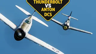 Battle Of The Air Cooled Monsters (P-47 Thunderbolt VS FW-190 A8 Anton) DCS World Dogfights