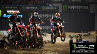 Monster Energy Supercross The Game 2 Suzuki RMZ 250 Class At LAS VEGAS SAM BOYD STADIUM USA NEVADA