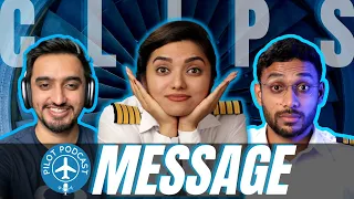 Message to Aspiring Pilots by Capt. Neha | Pilot Podcast CLIPS