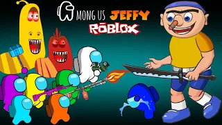 어몽어스 VS JEFFY in Roblox | 재미있는 애니메이션