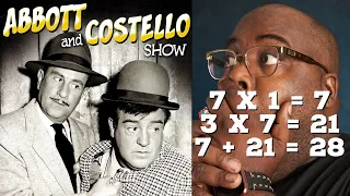 First Time Hearing | Abbott Costello - 7 x 13 = 28 Reaction