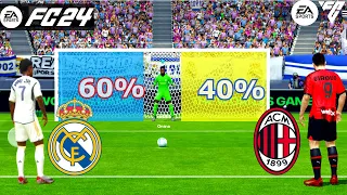 EA FC 24 - Real Madrid vs AC Milan - Penalty Shootout - Vinicius vs Giroud - Heroes Challenge Event