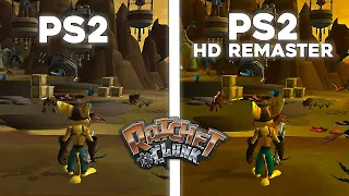 Ratchet & Clank (2002) - HD REMASTER VS PS2 VERSION - PCSX2