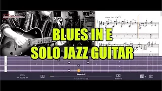 Blues in E . Соло гитара