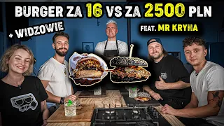 BURGER ZA 16 VS ZA 2500 PLN feat. Mr Kryha - Test warszawskich burgerów z widzami - Foxx Gotuje